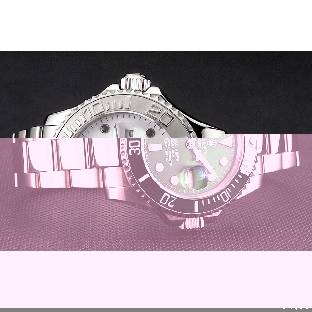 Best AAA Replica Sites Bracelet And Rolex Steel Yacht-Master Stainless Dial Case White 0824